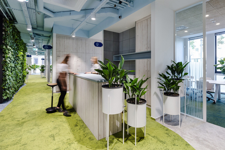 叶色葱茏 波兰Nordea IT总部办公设计欣赏