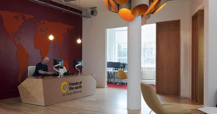 生命和绿色拥抱:Friends of the Earth办公室设计
