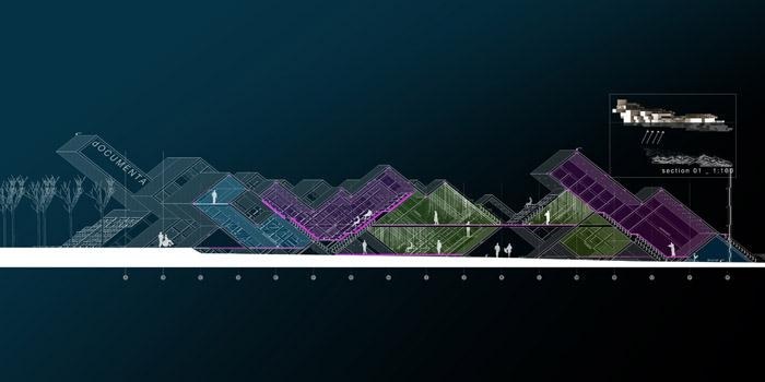 第十三届德国卡塞尔（2012）文献展临时展馆设计方案