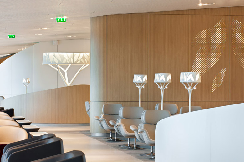 候机厅的从容时光 法航商务舱候机厅设计